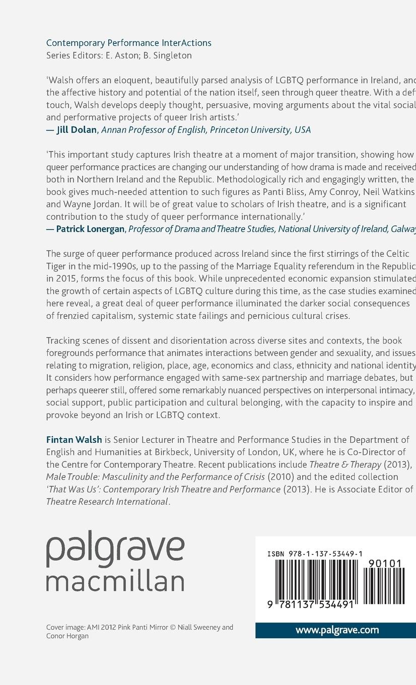 Rückseitencover Queer Performance and Contemporary Ireland