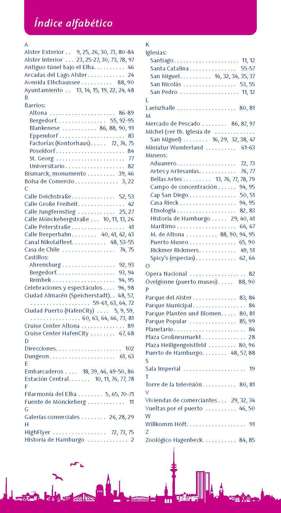 Beispielinhalt (Bild) Stadtführer Hamburg spanisch