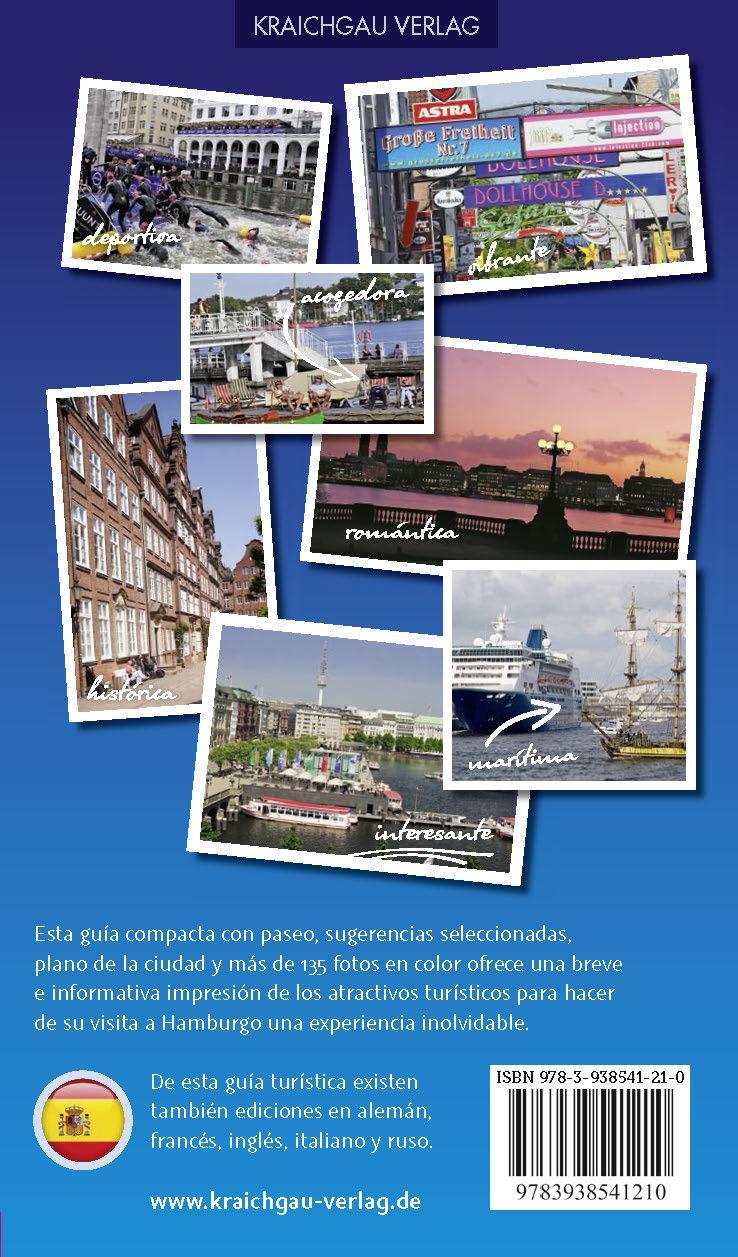 Rückseitencover Stadtführer Hamburg spanisch