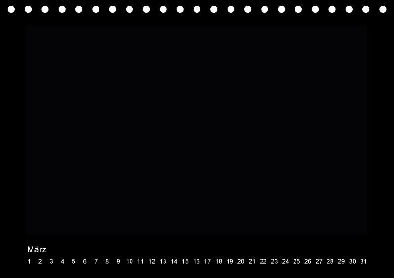 Beispielinhalt (Bild) Geburtstags - Bastelkalender - Schwarz (Tischkalender immerwährend DIN A5 quer)
