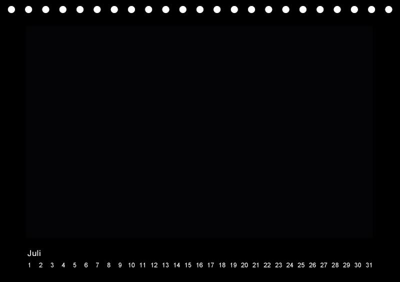Beispielinhalt (Bild) Geburtstags - Bastelkalender - Schwarz (Tischkalender immerwährend DIN A5 quer)