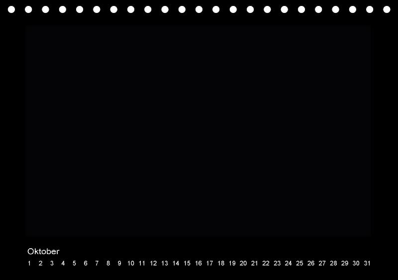 Beispielinhalt (Bild) Geburtstags - Bastelkalender - Schwarz (Tischkalender immerwährend DIN A5 quer)