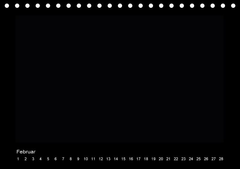 Beispielinhalt (Bild) Geburtstags - Bastelkalender - Schwarz (Tischkalender immerwährend DIN A5 quer)