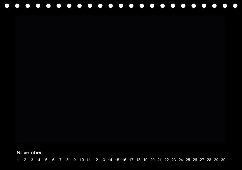 Beispielinhalt (Bild) Geburtstags - Bastelkalender - Schwarz (Tischkalender immerwährend DIN A5 quer)
