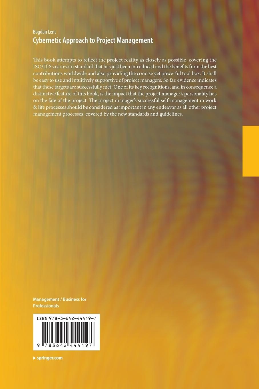 Rückseitencover Cybernetic Approach to Project Management