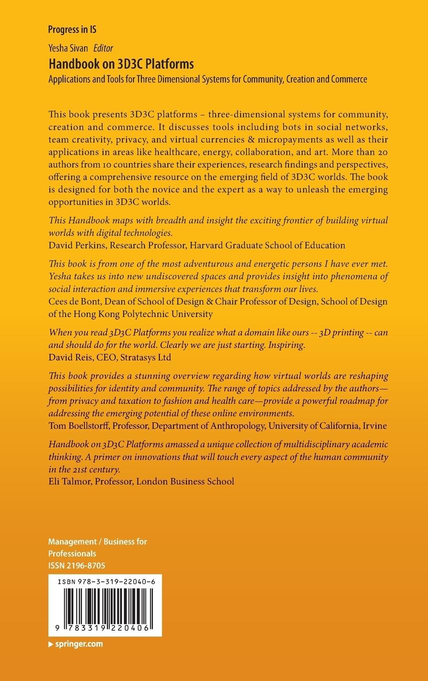 Rückseitencover Handbook on 3D3C Platforms