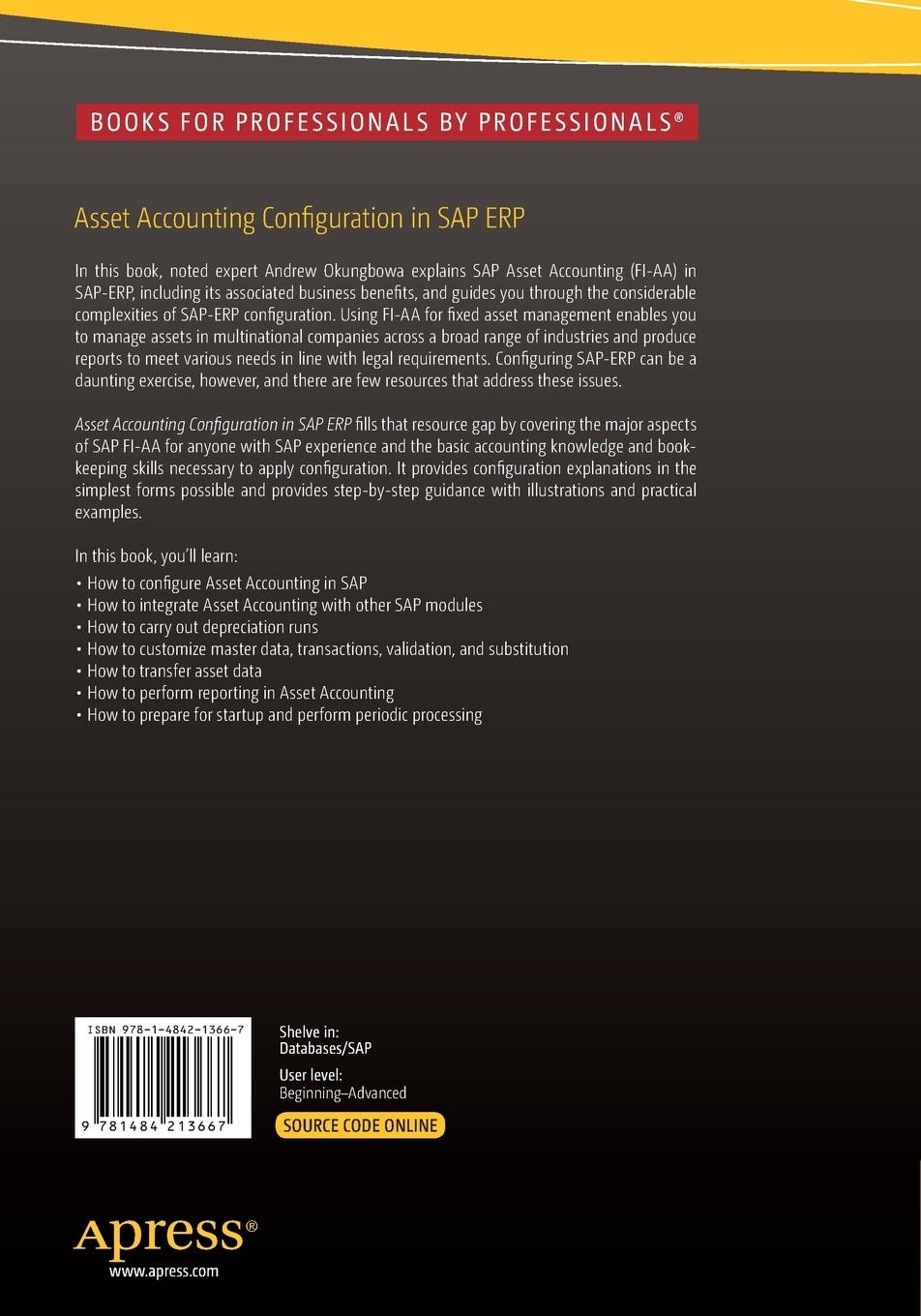 Rückseitencover Asset Accounting Configuration in SAP ERP
