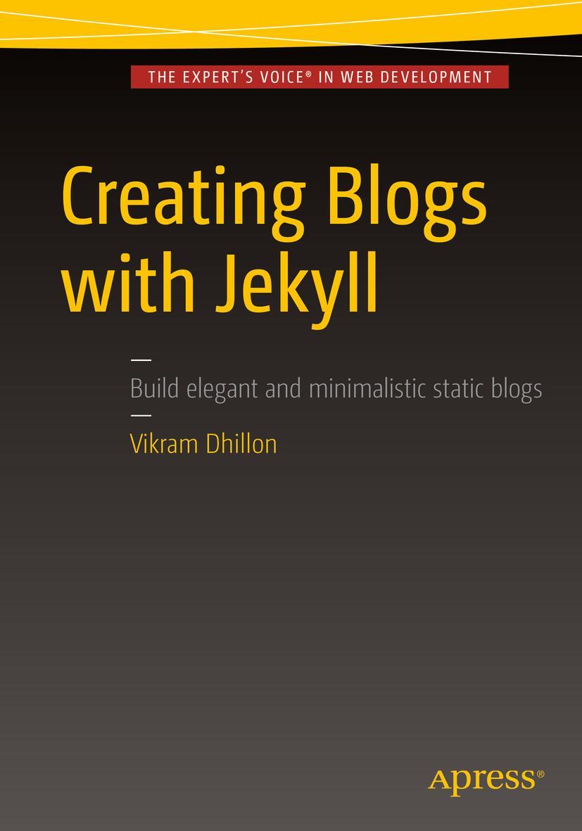 Vorderes Coverbild Creating Blogs with Jekyll
