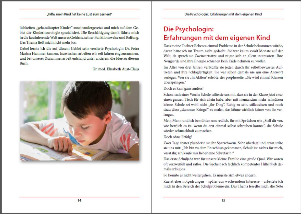 Beispielinhalt (Bild) Auch das Lernen kann man lernen