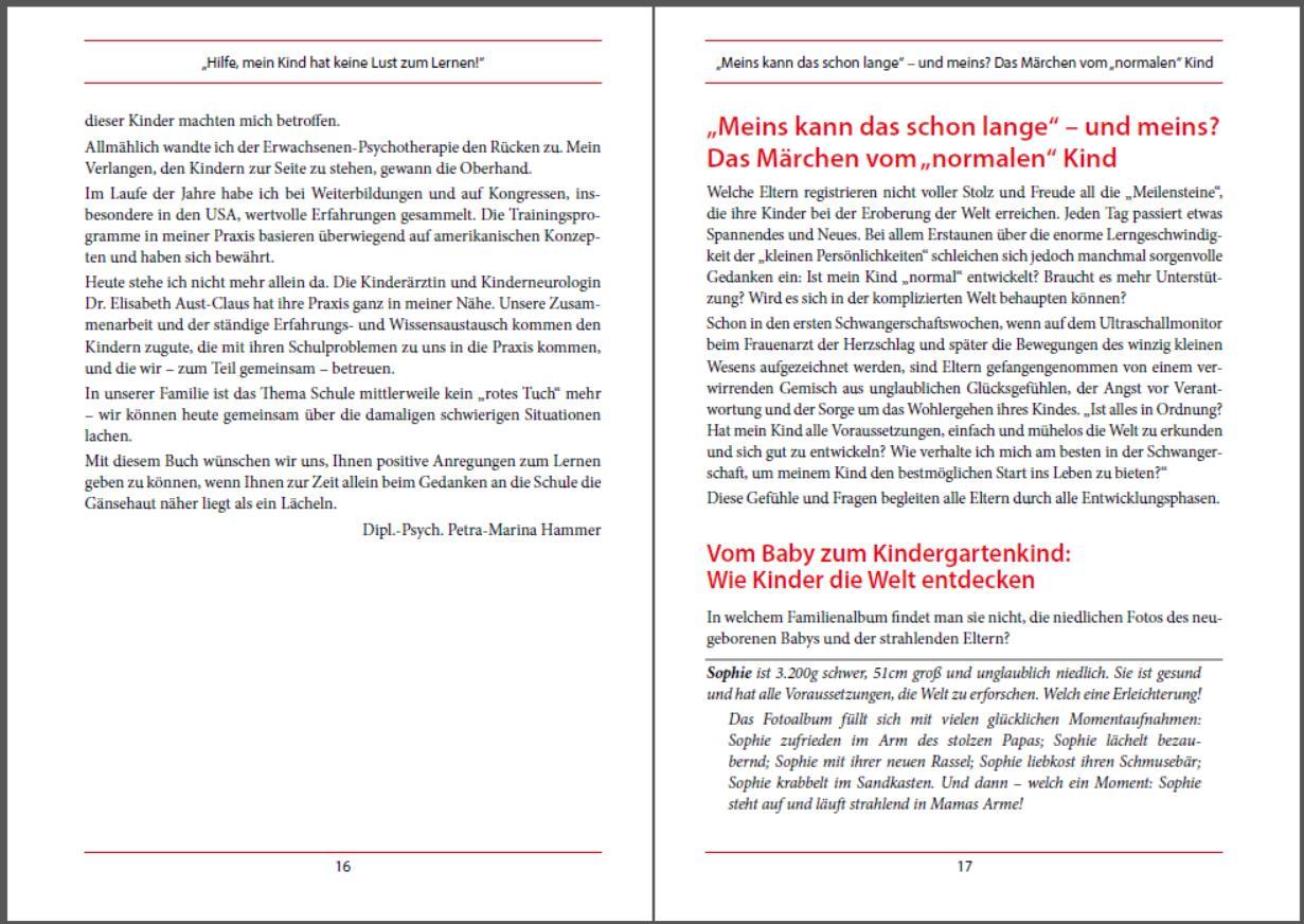 Beispielinhalt (Bild) Auch das Lernen kann man lernen