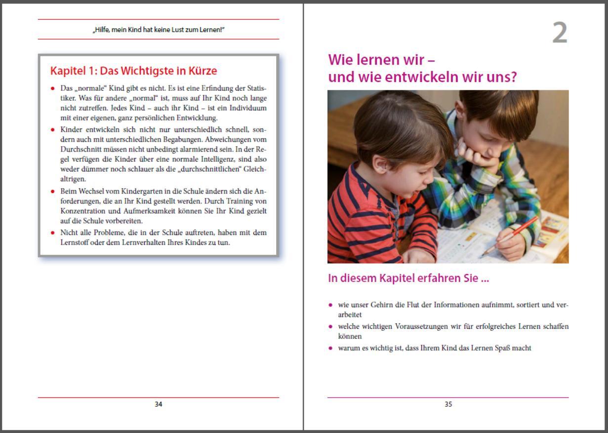 Beispielinhalt (Bild) Auch das Lernen kann man lernen