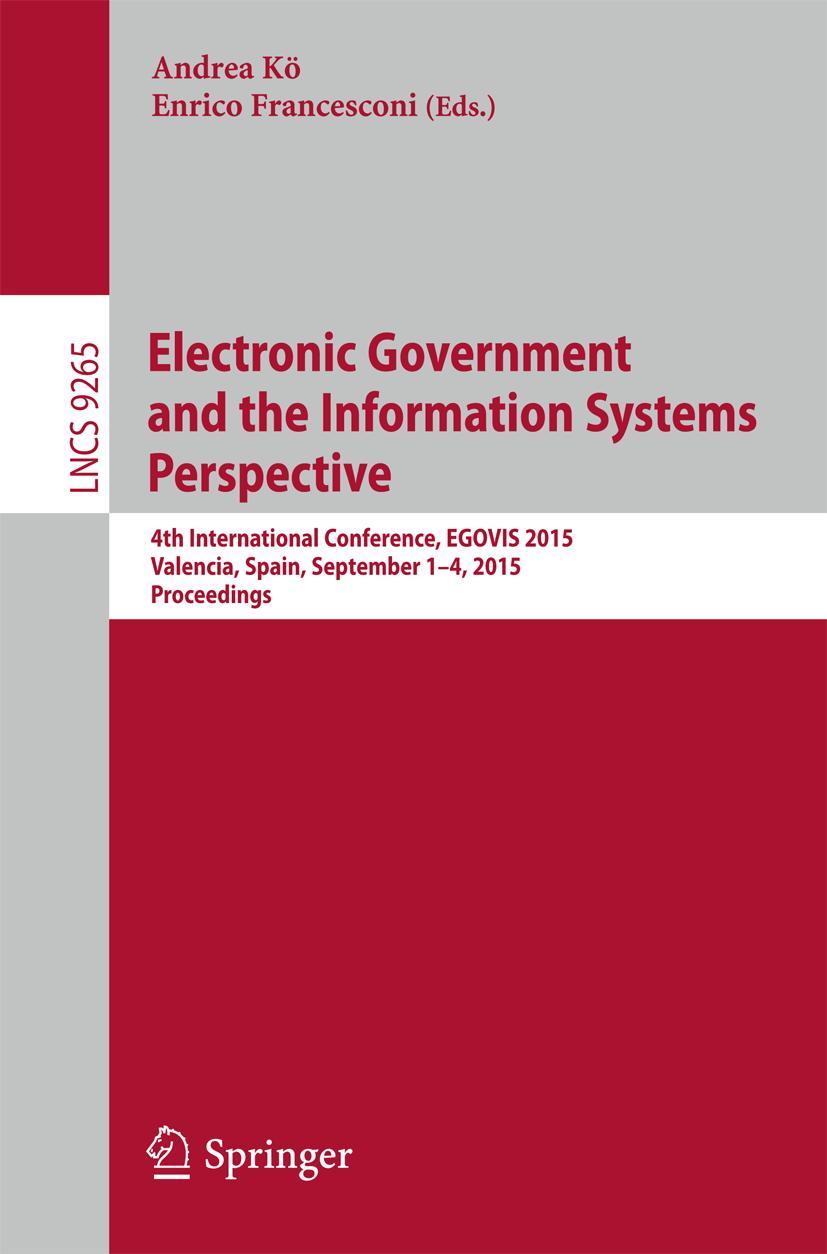 Vorderes Coverbild Electronic Government and the Information Systems Perspective