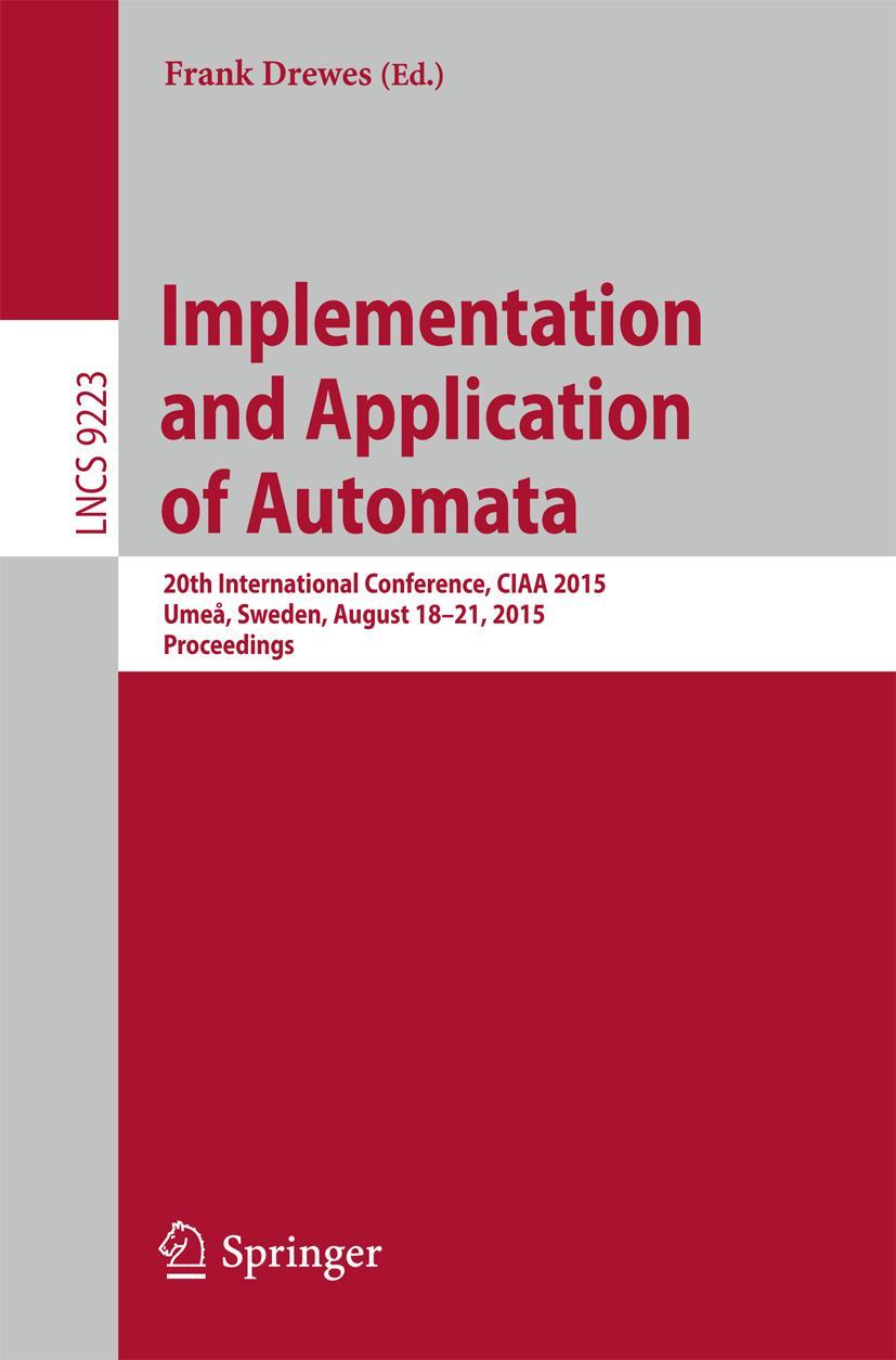 Vorderes Coverbild Implementation and Application of Automata