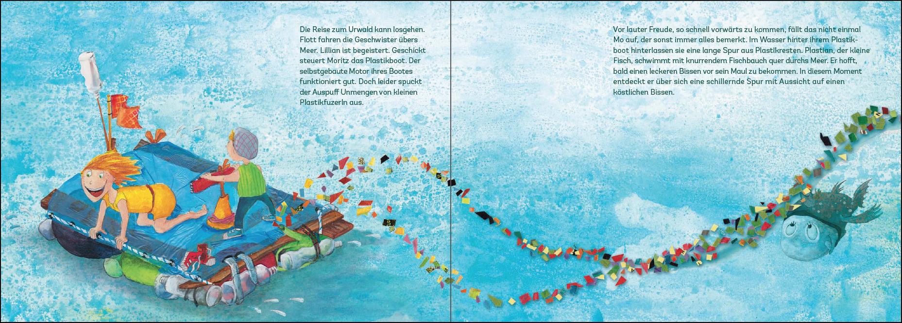Beispielinhalt (Bild) Plastian, der kleine Fisch