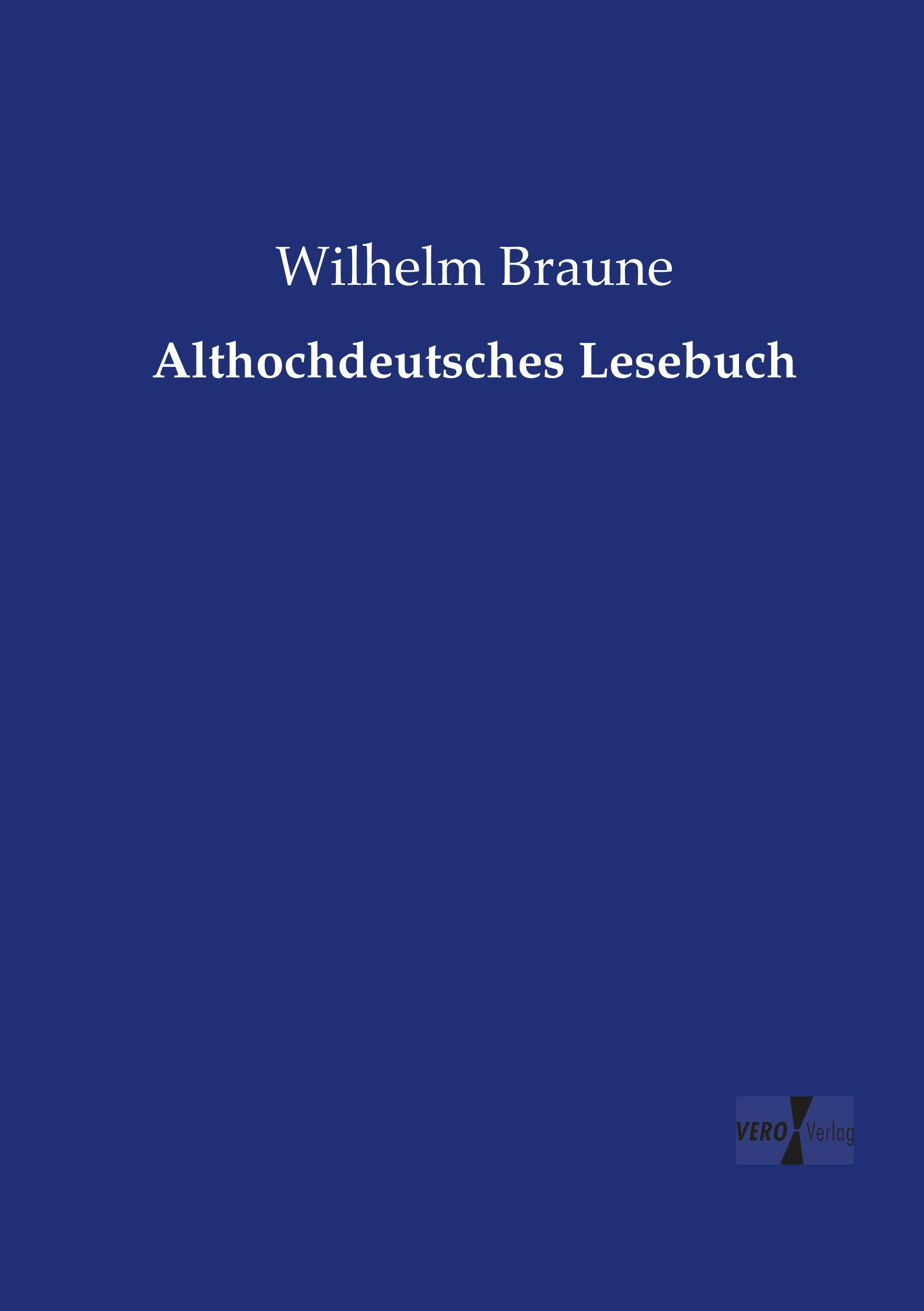 Vorderes Coverbild Althochdeutsches Lesebuch