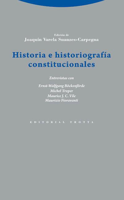 Vorderes Coverbild Historia e historiografía constitucionales