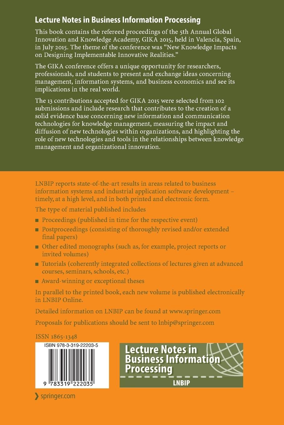 Rückseitencover New Information and Communication Technologies for Knowledge Management in Organizations