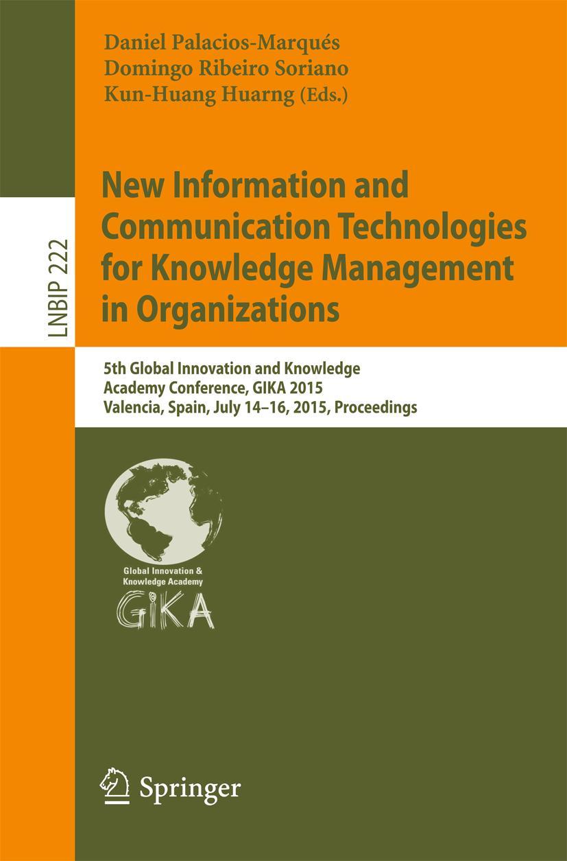 Vorderes Coverbild New Information and Communication Technologies for Knowledge Management in Organizations