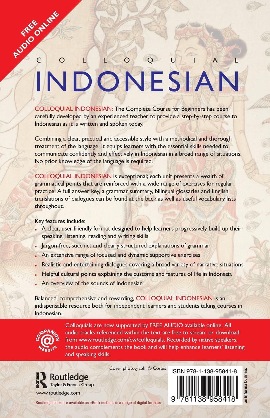 Rückseitencover Colloquial Indonesian
