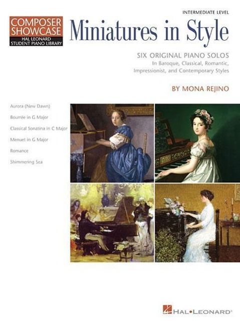 Vorderes Coverbild Miniatures in Style: Hal Leonard Student Piano Library Composer Showcase Intermediate Level
