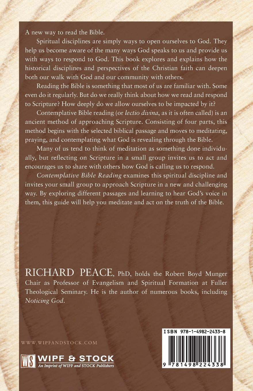 Rückseitencover Contemplative Bible Reading