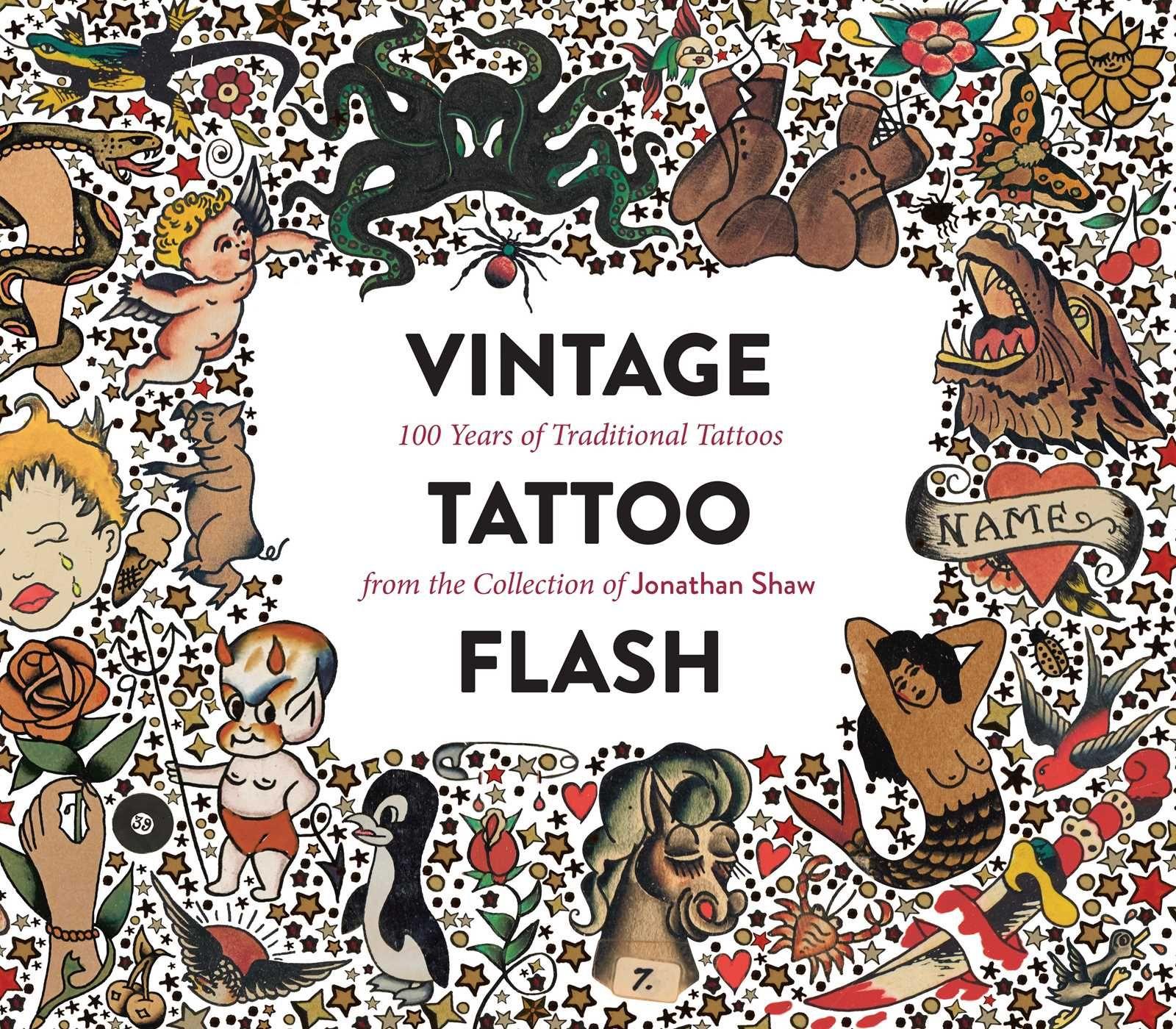 Vorderes Coverbild Vintage Tattoo Flash