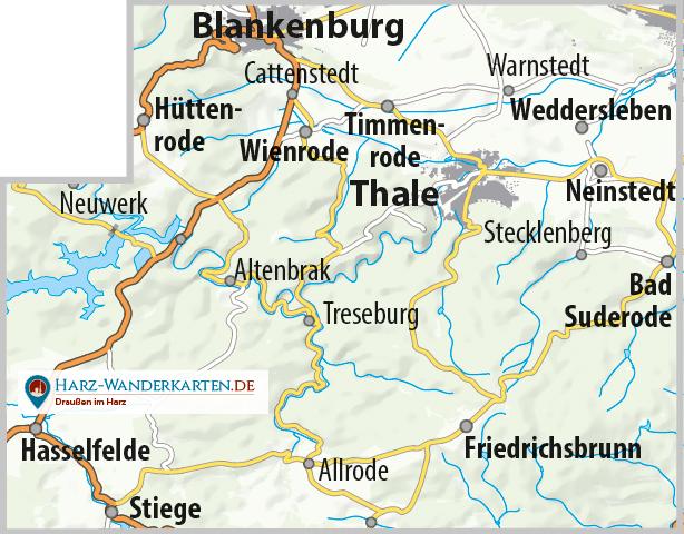 Beispielinhalt (Bild) Luchskarte Bodetal