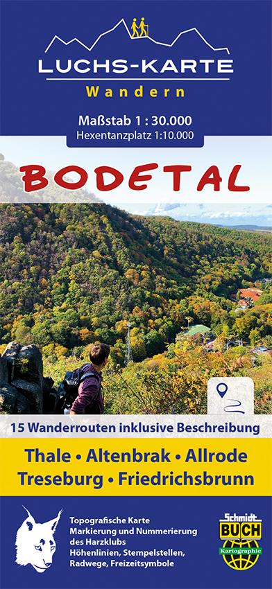 Vorderes Coverbild Luchskarte Bodetal