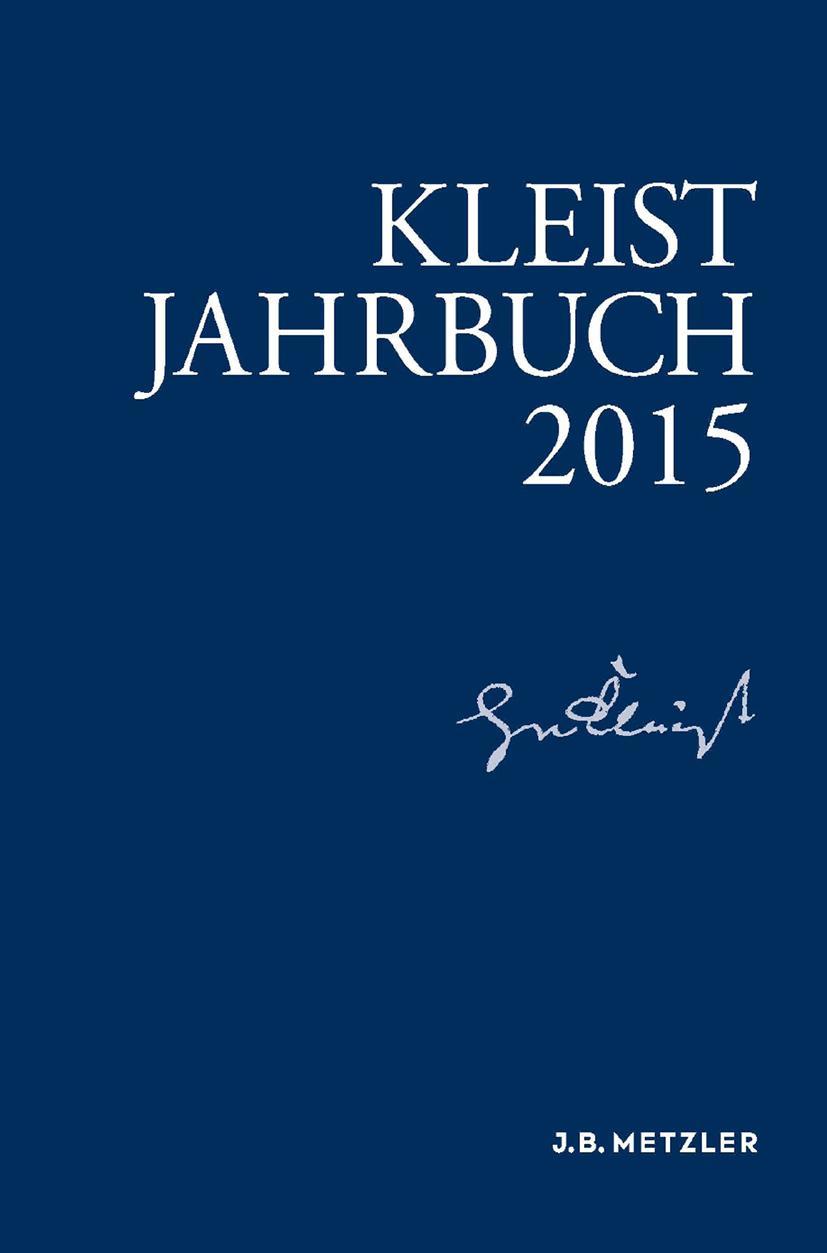 Vorderes Coverbild Kleist-Jahrbuch 2015