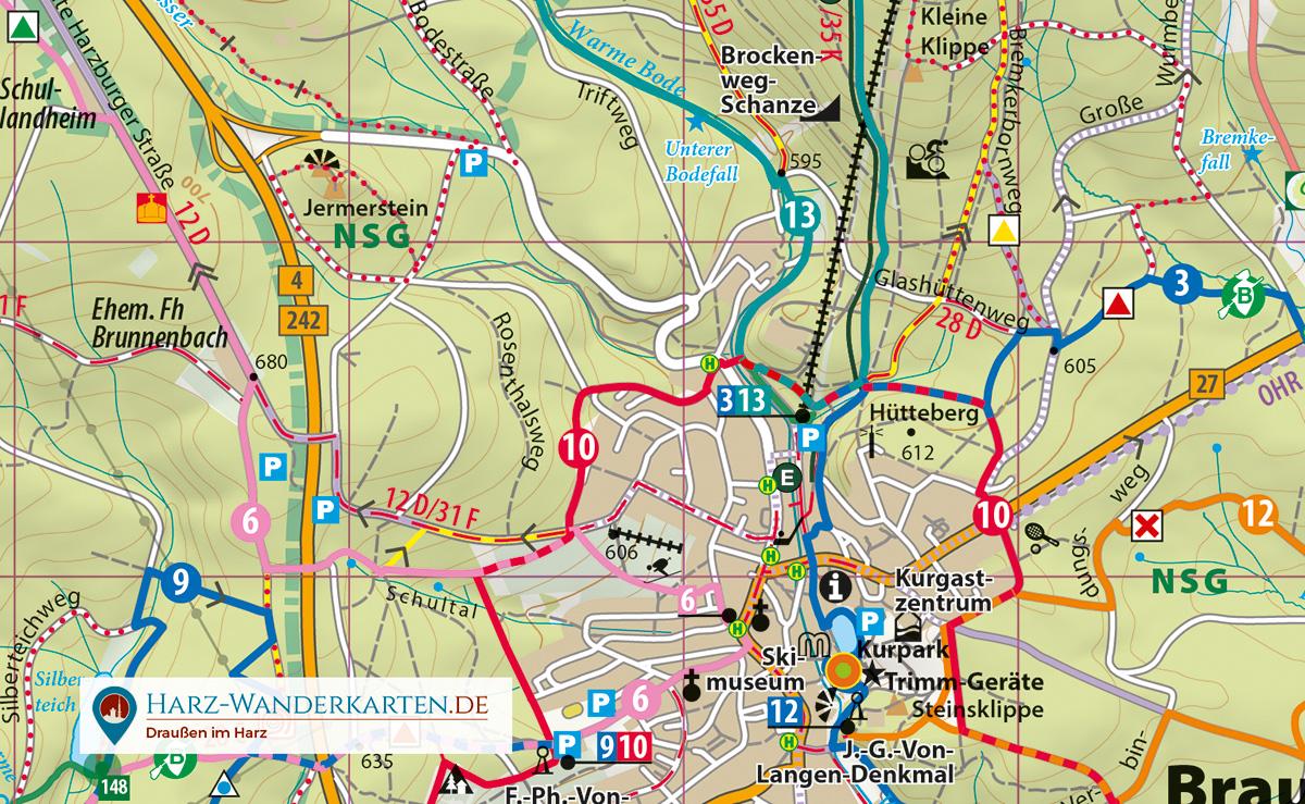 Beispielinhalt (Bild) Luchskarte Braunlage