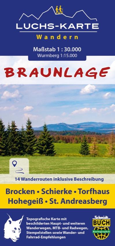Vorderes Coverbild Luchskarte Braunlage