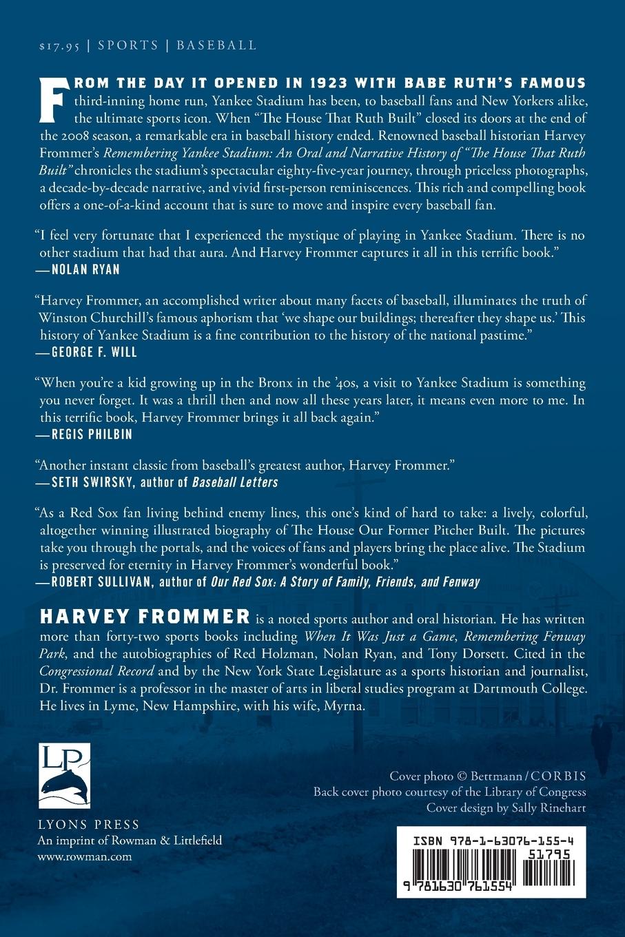 Rückseitencover Remembering Yankee Stadium