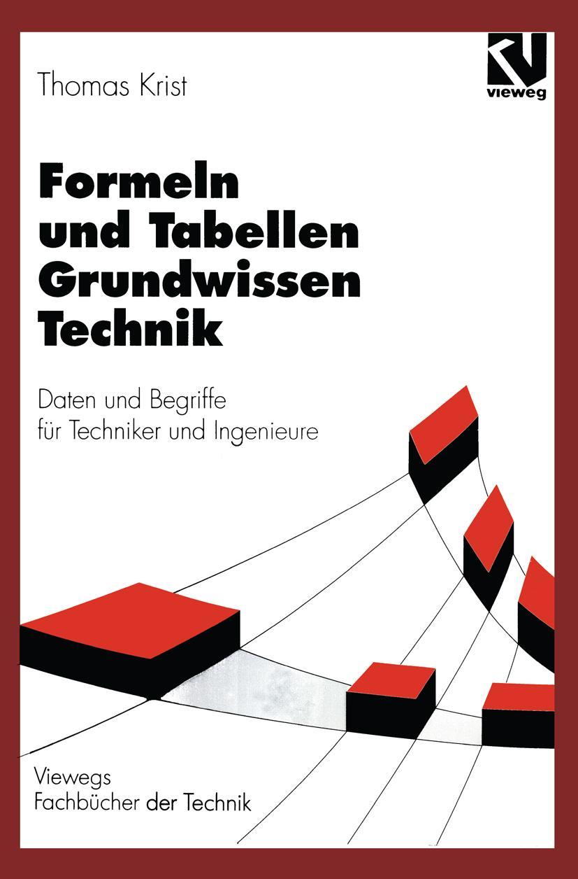 Vorderes Coverbild Formeln und Tabellen Grundwissen Technik