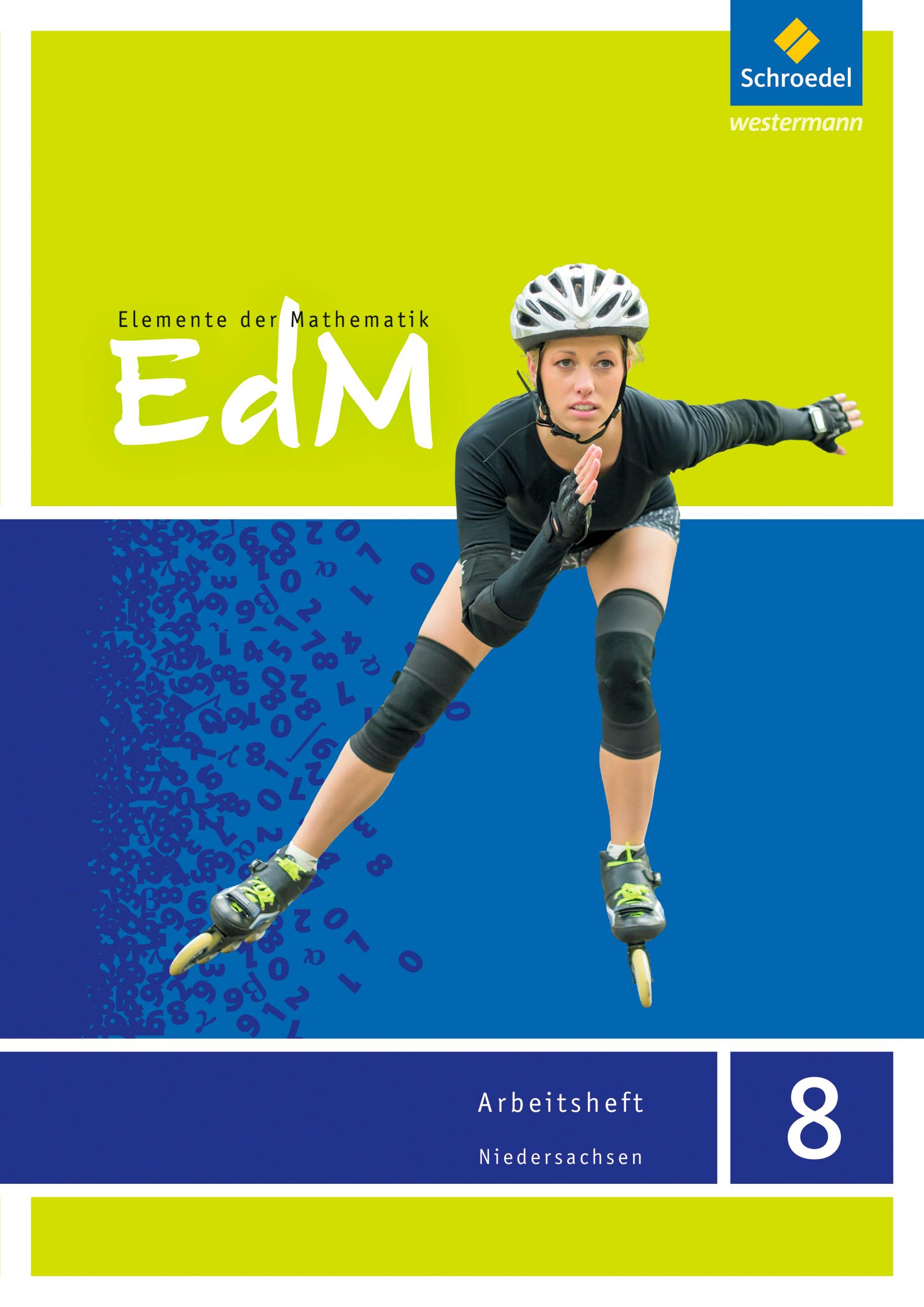 Vorderes Coverbild Elemente der Mathematik 8. Arbeitsheft. G9 in Niedersachsen