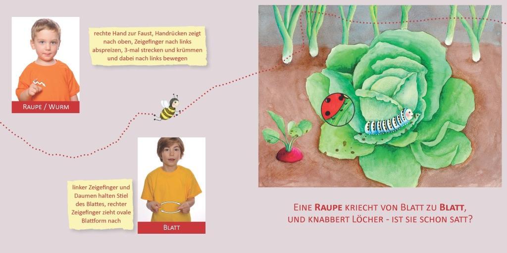 Beispielinhalt (Bild) Mit Babyzeichen die Welt entdecken: Tiere im Garten