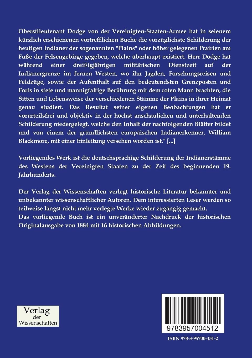 Rückseitencover Die heutigen Indianer des fernen Westens