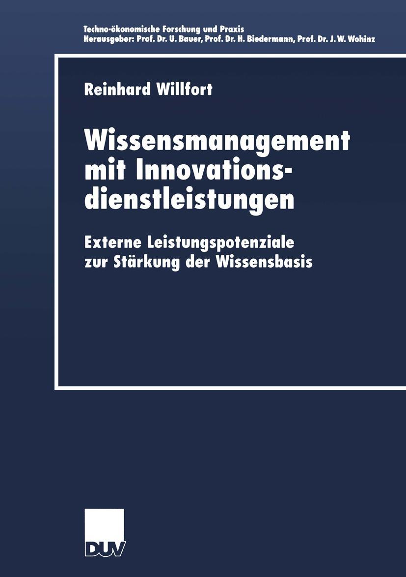 Vorderes Coverbild Wissensmanagement mit Innovationsdienstleistungen