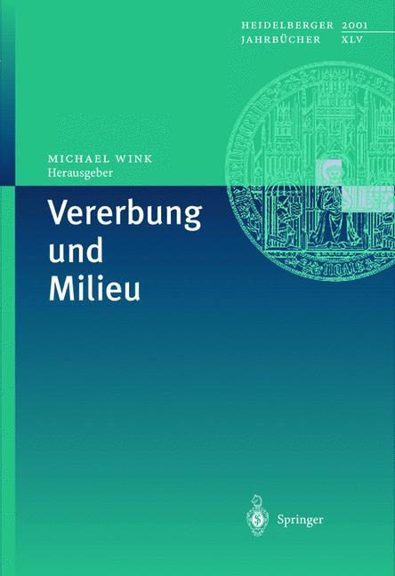 Vorderes Coverbild Vererbung und Milieu