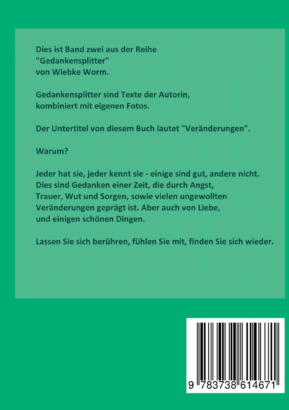 Rückseitencover Gedankensplitter