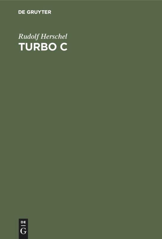 Vorderes Coverbild Turbo C