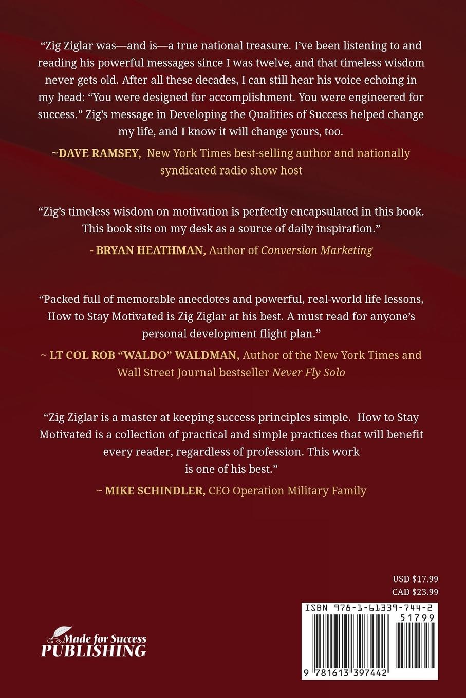 Rückseitencover Developing the Qualities of Success