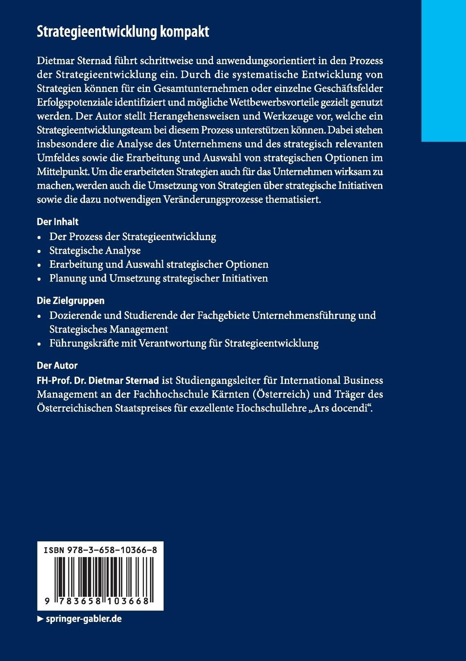 Rückseitencover Strategieentwicklung kompakt