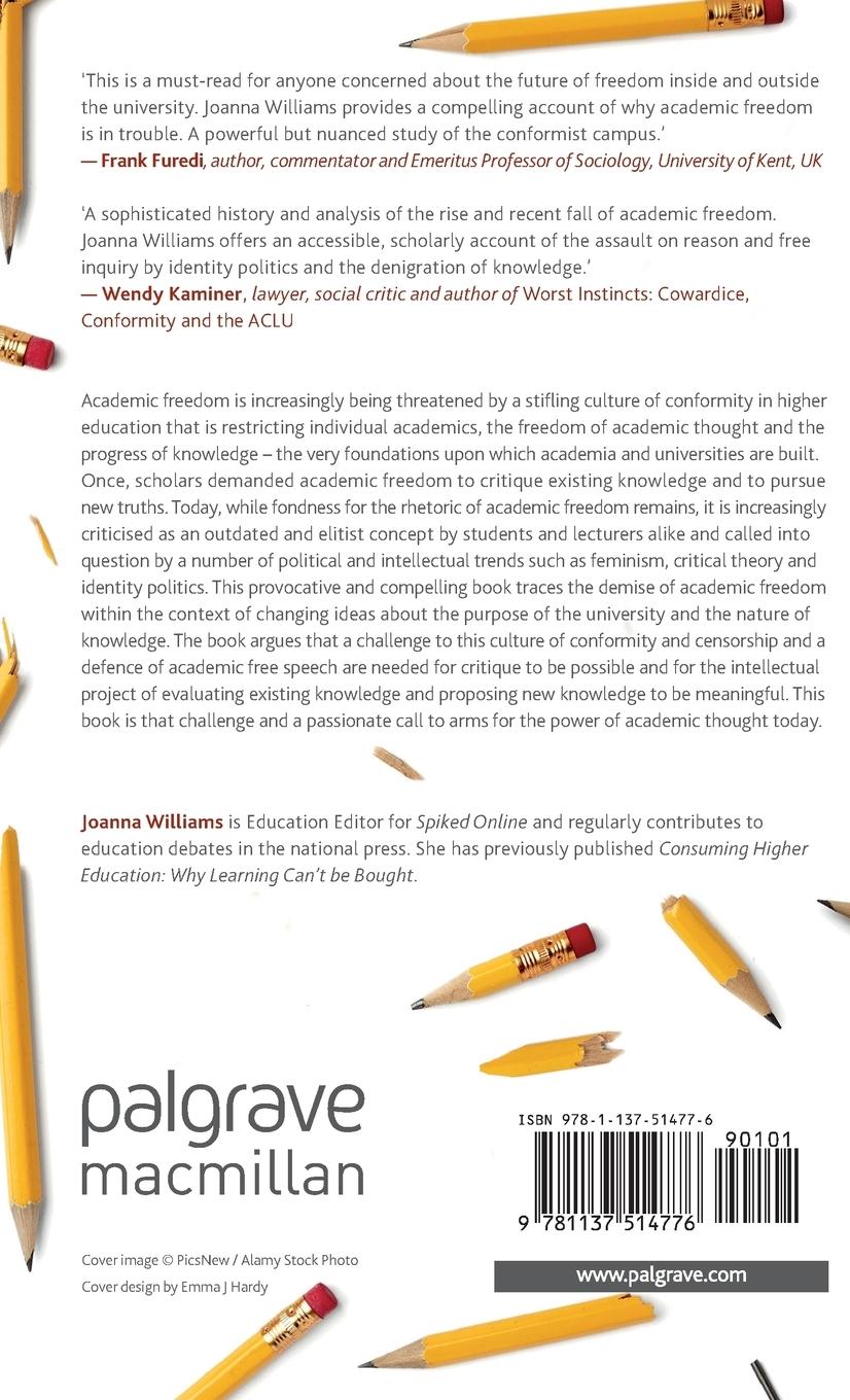 Rückseitencover Academic Freedom in an Age of Conformity