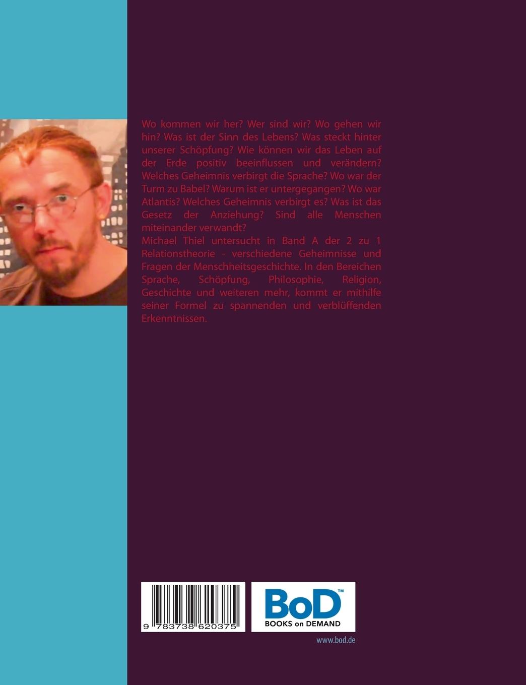 Rückseitencover 2 zu 1 - Relationstheorie Band A