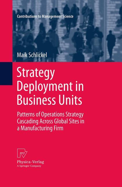 Vorderes Coverbild Strategy Deployment in Business Units