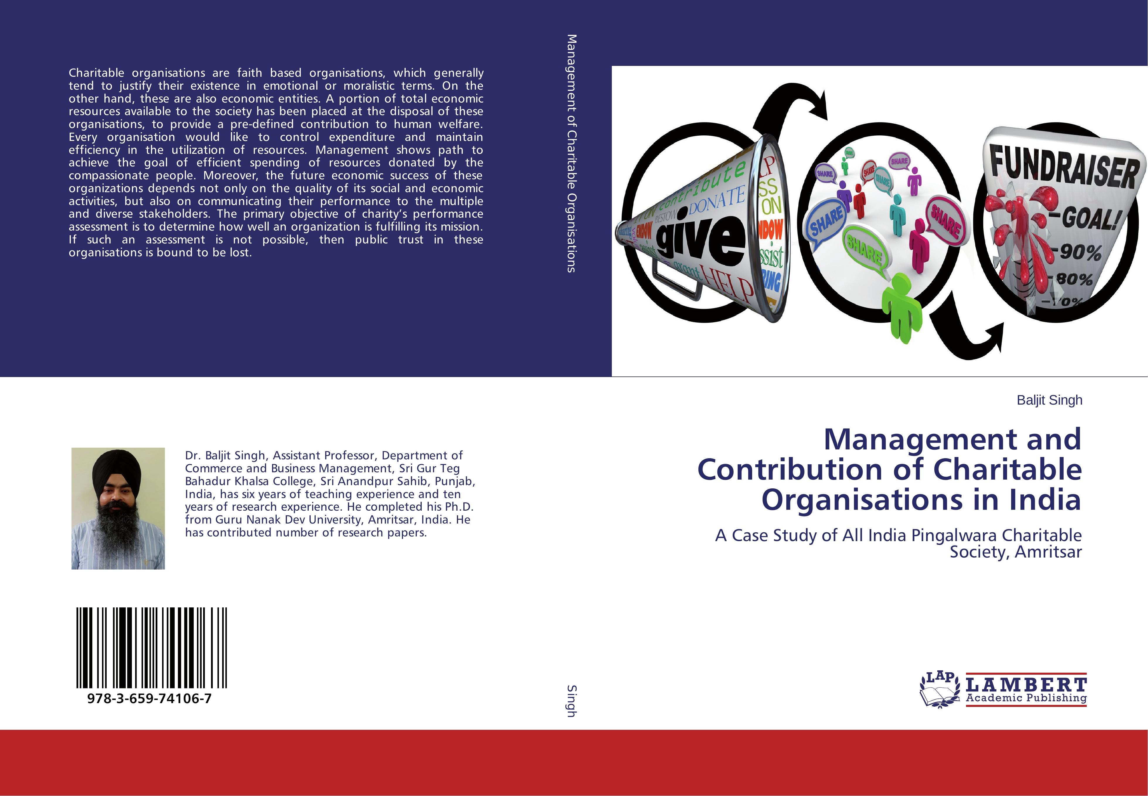 Vorderes Coverbild Management and Contribution of Charitable Organisations in India