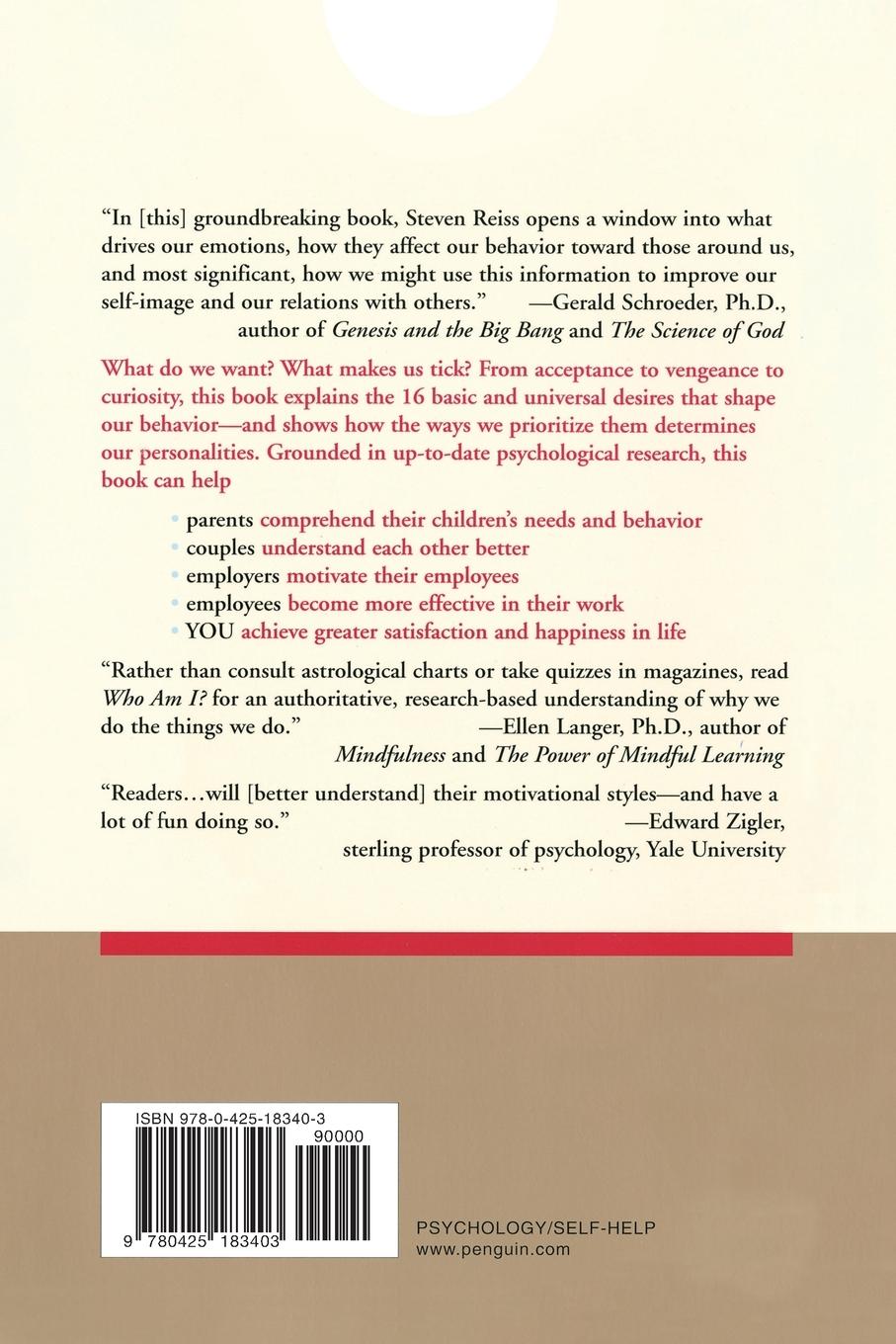 Rückseitencover Who am I?