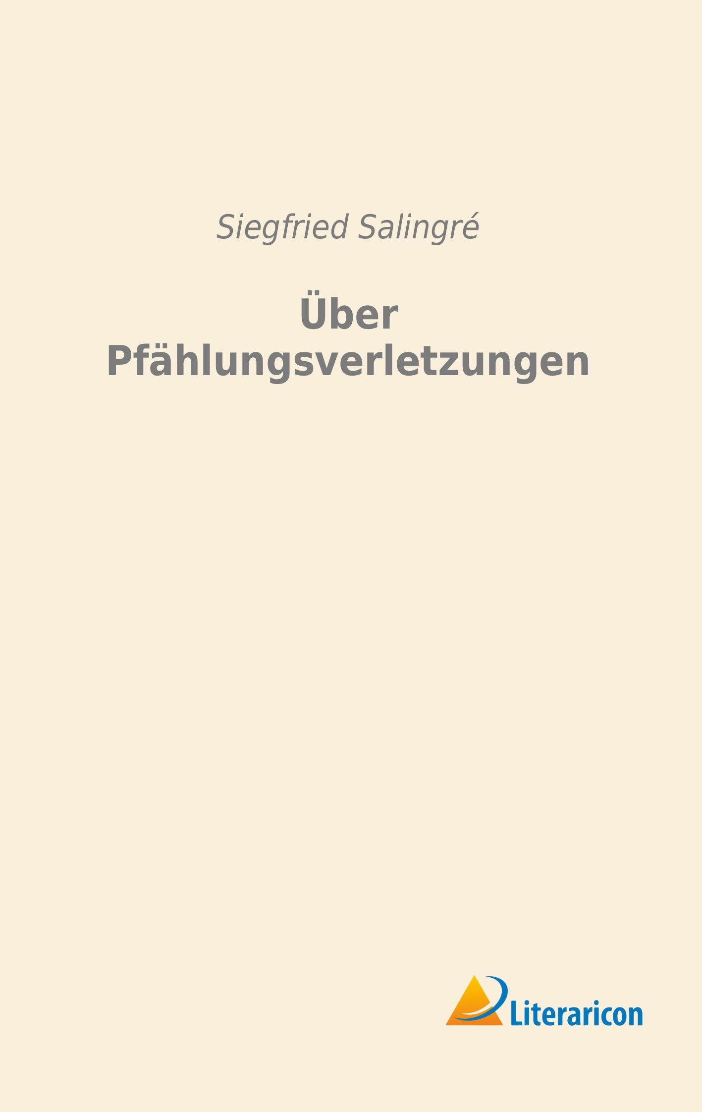 Vorderes Coverbild Über Pfählungsverletzungen