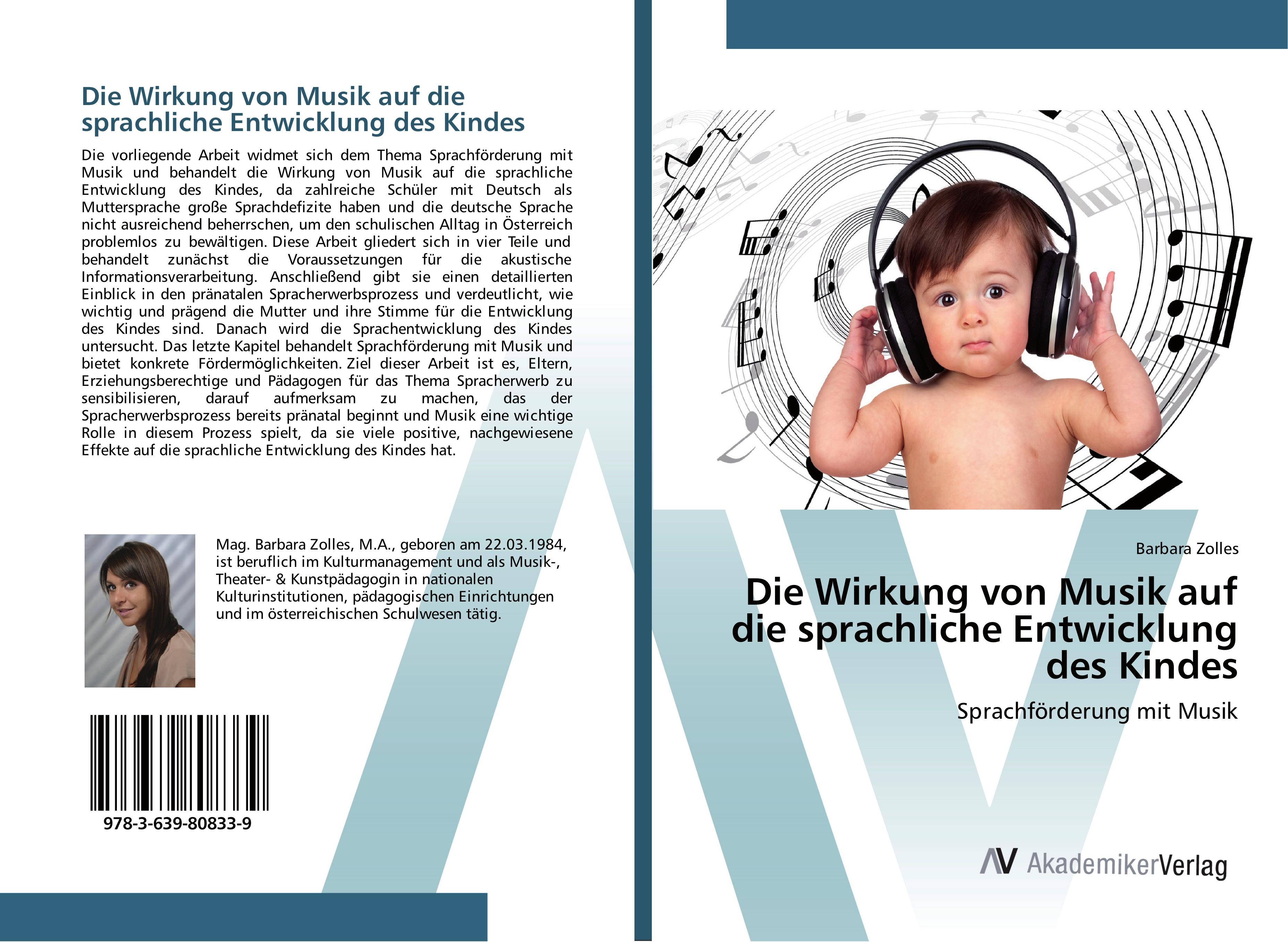 Vorderes Coverbild Die Wirkung von Musik auf die sprachliche Entwicklung des Kindes