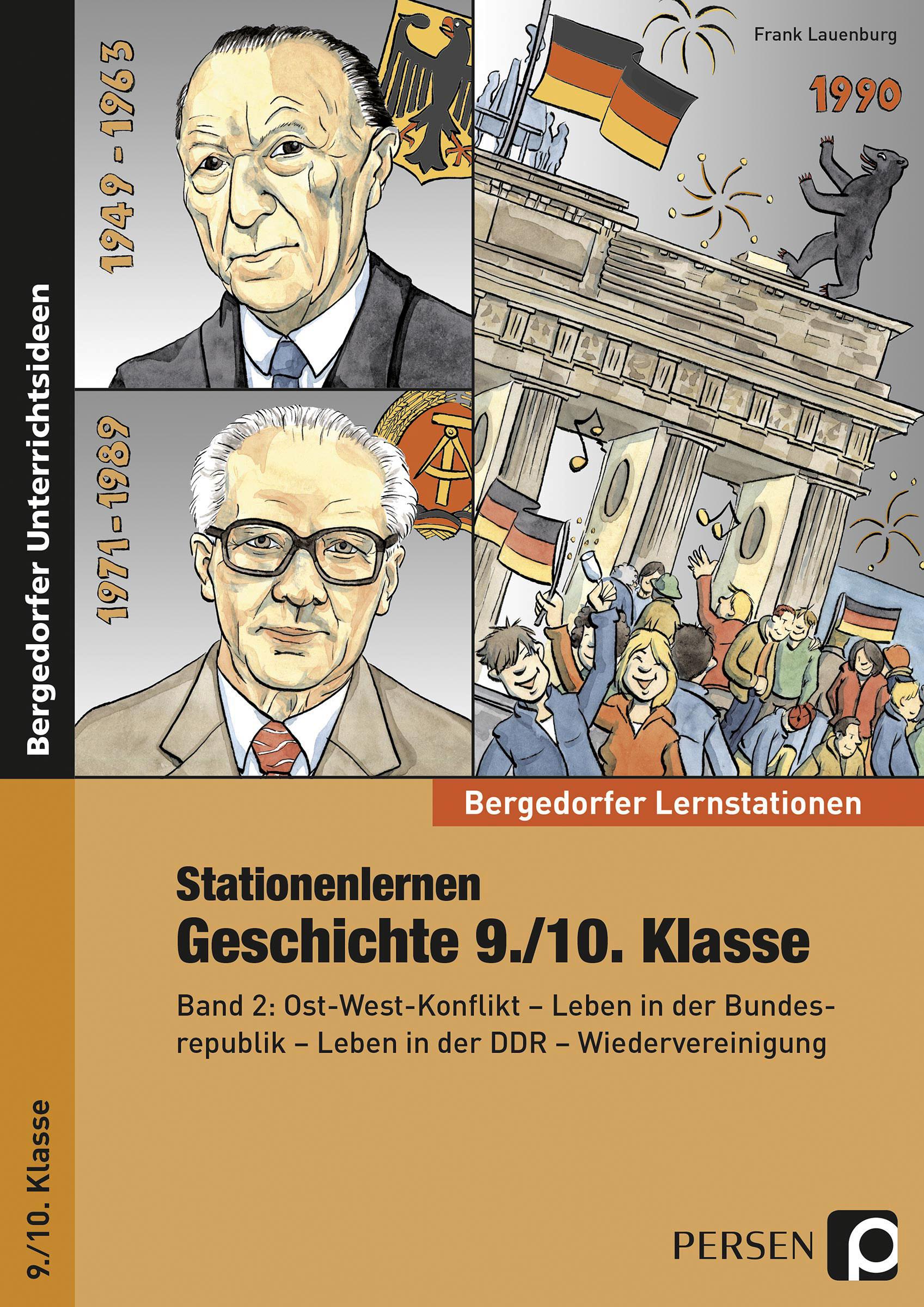 Vorderes Coverbild Stationenlernen Geschichte 9./10. Klasse Band 2
